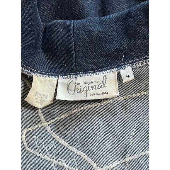 Vintage Pat Hardison Original Appliquéd Denim Jacket Size M - Picture 5 of 5